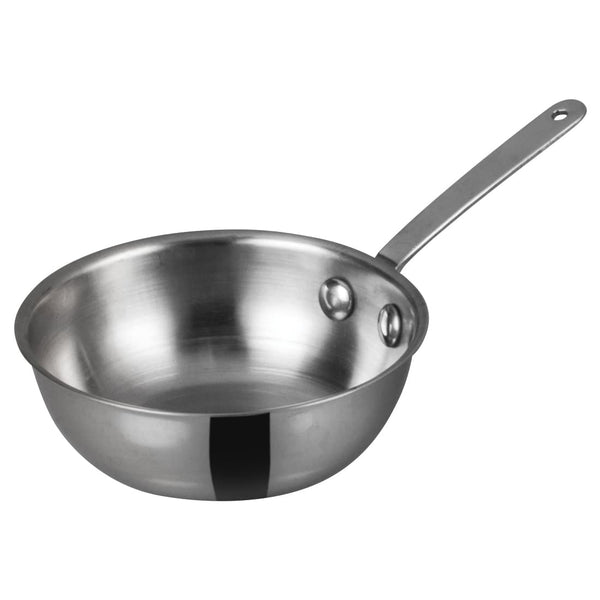 Mini Wok Stainless Steel, Silver | Stainless, Foodservice, Great for Stir Fry, Appetizers, Sides, Rice, Noodles and Small Plates1