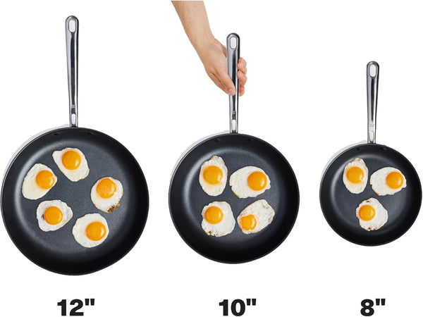 Carbon Nonstick™ Skillet - Nitrided Carbon Steel - Professional Alternative to Teflon - 1100°F High Heat Ready - Easy Release - Induction, Oven, & Grill Safe - 10 Inch8