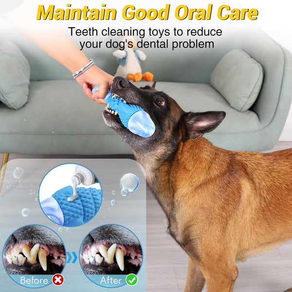 Wintour Tough Dog Toys for Aggressive Chewers, Indestructible Dog Chewers for Medium & Large Breeds, Squeaky Durable Chew Toys to Keep Them Busy, Reduce Boredom, Teeth Cleaning, Bacon Flavor4