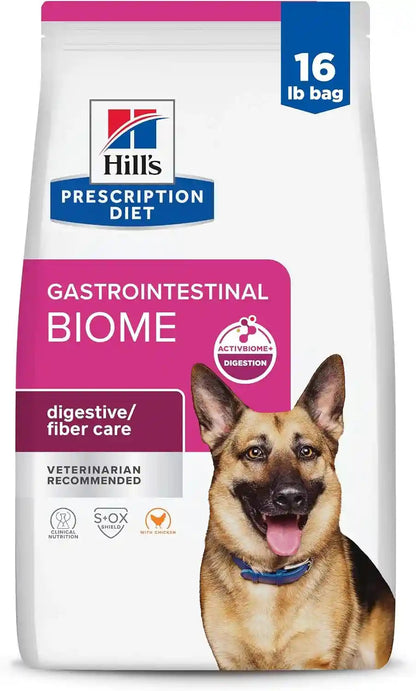 Hill'S Prescription Diet Gastrointestinal Biome Dry Dog Food, Veterinary Diet, 27.5 Lb Bag | #1 Veterinarian Recommended, Chicken Recipe, 27.5 Lb. Bag17