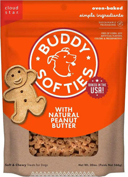 Buddy Softies Soft & Chewy Dog Treats Peanut Butter 20 Oz. Jar15