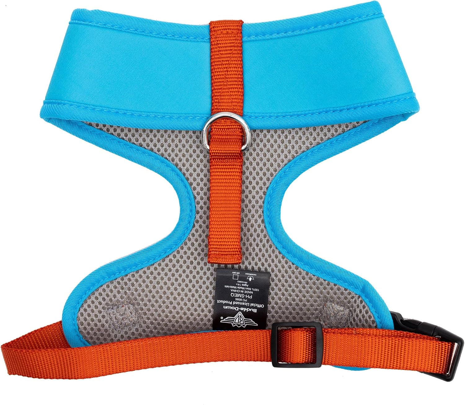 dc-comics-pet-harness-dog-collar-plastic-buckle-superman-shield-character-close-up-blue-red