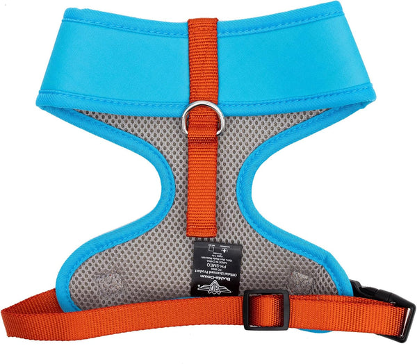 DC Comics Pet Harness, Dog Collar Plastic Buckle, Superman Shield Character Close up Blue Red2