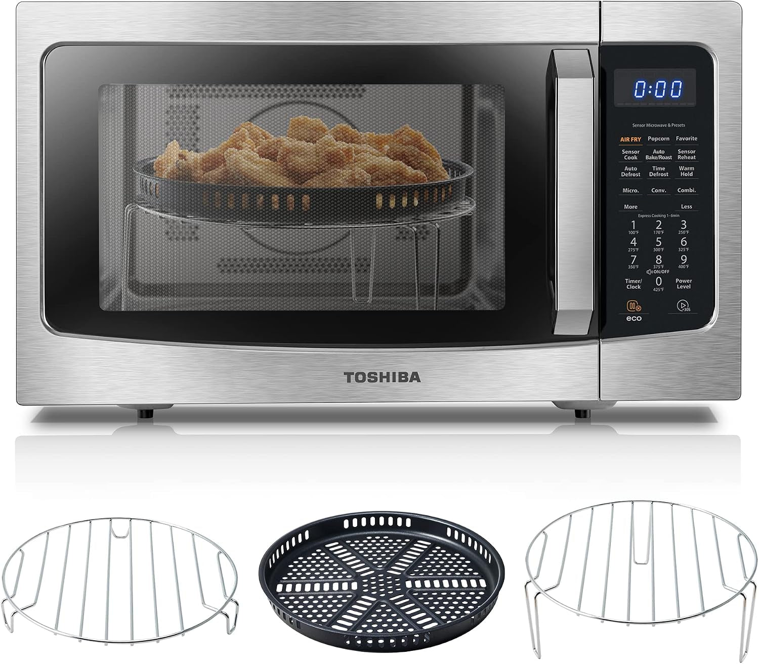 4-in-1-microwave-oven-with-air-fryer-combo-1-5-cu-ft-1000w-smart-sensor-convection-mute-function-position-memory-turntable-countertop-use-silver