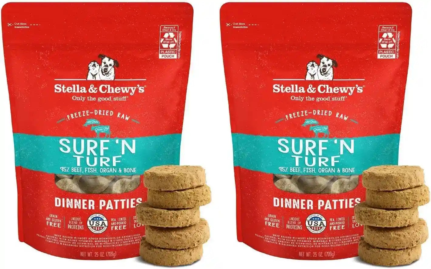 stella-chewys-freeze-dried-raw-dinner-patties-beef-recipe-high-protein-grain-free-puppy-dog-food-perfect-for-picky-eaters-25-oz