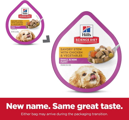 Hill'S Science Diet Puppy Small & Mini Wet Dog Food | #1 Veterinarian Recommended, Chicken & Vegetables, 3.5 Oz. Trays, 12-Pack11