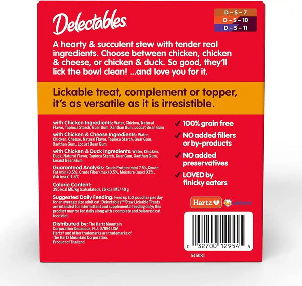 Delectables Non-Seafood Stew Lickable Wet Cat Treats, Variety Pack, 1.4 Ounce (Pack of 12)7