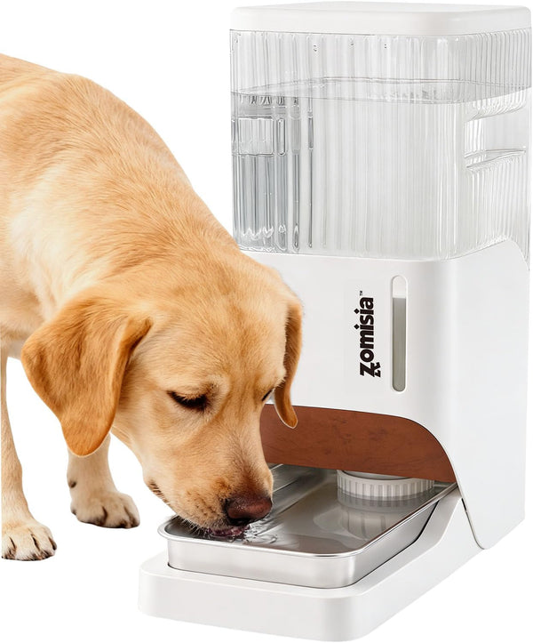 ZOMISIA Automatic Dog Water Dispenser 8L with Stainless Steel Bowl, Gravity Large Capacity Water Bowl for Dogs, 2 Gallon Pet Waterer 100% BPA Free, Black13