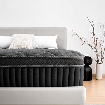 Queen Mattress, 12 Inch Hybrid Queen Size Mattress in a Box, Soft and Breathable Fabric, Medium Firm, Low Motion Transfer, Strong Edge Support8