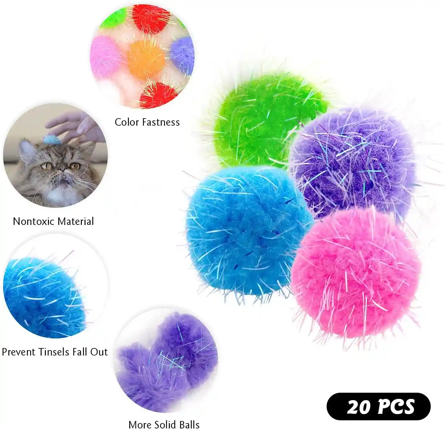 20pcs-1-5inch-extra-large-cats-favorite-chase-glitter-ball-toy-sparkle-pom-pom-balls