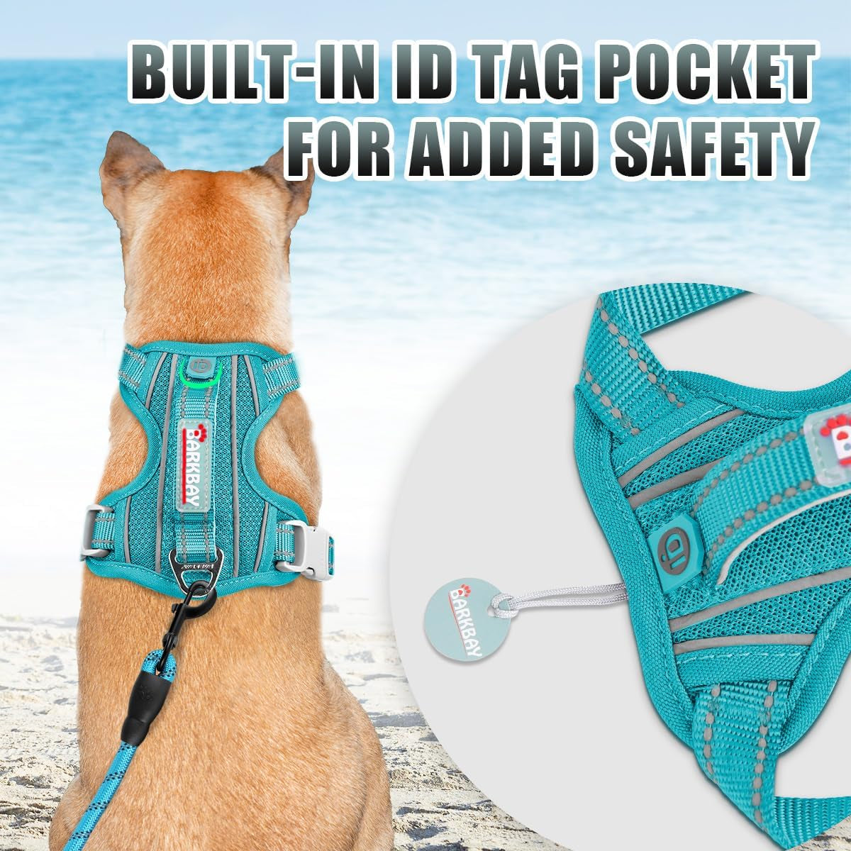barkbay-no-pull-dog-harness-large-reflective-dog-harness-with-front-clip-and-easy-control-handle-for-walking-training-running-with-id-tag-pocketocean-blue-l