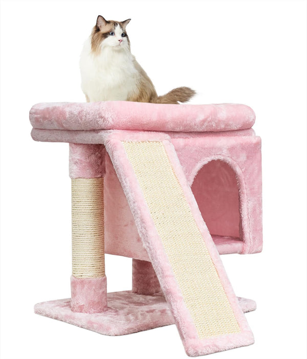 SYANDLVY Gothic Cat Tree with Coffin Bed for Indoor Cats, Cat Tower with Scratching Post, Modern Activity House for Large Cats, Condo with Board, Kittens Cave8