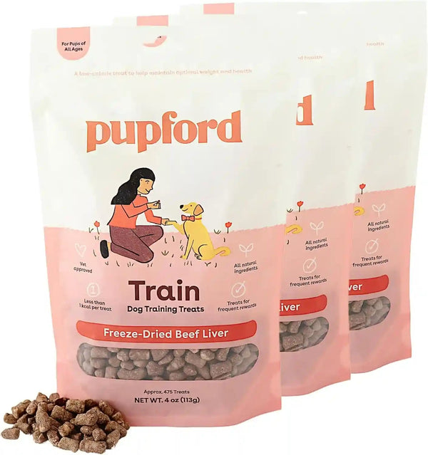 Pupford Freeze Dried Training Treats for Dogs & Puppies, 475+ Three Ingredient Bites (Beef Liver, 4 Oz)12