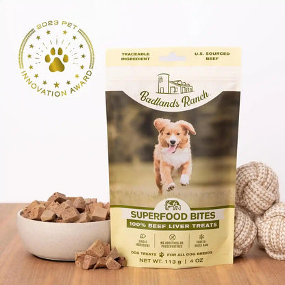 BADLANDS RANCH by Katherine Heigl – Superfood Bite Freeze-Dried Raw Beef Liver Dog Treats – High Protein Single-Ingredient Snacks for Training, Rewards & Daily Wellness7