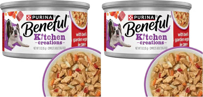 Purina Beneful Kitchen Creations with Beef, Chicken, or Lamb Wet Dog Food Variety Pack - (Pack of 30) 3 Oz. Cans14