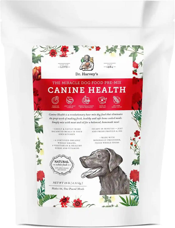 Dr. Harvey'S Canine Health Miracle Dog Food, Human Grade Dehydrated Base Mix for Dogs with 9 Vegetables and 6 Organic Whole Grains (10 Pounds) | Human Grade, Mix with 9 Vegetables & 6 Organic Whole Grains1