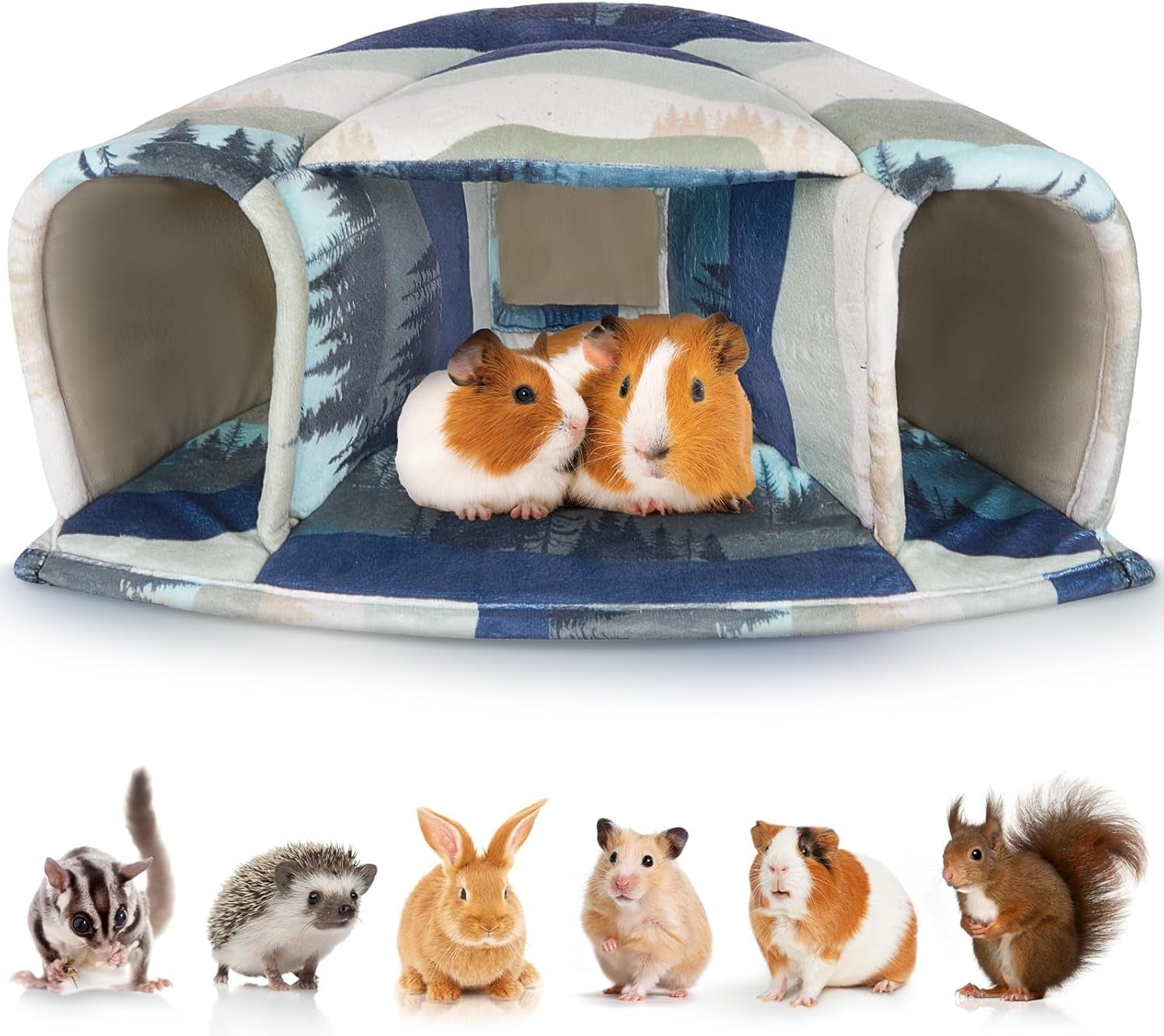 unicorn-catcher-washable-guinea-pig-hideout-large-cozy-bed-for-small-pets-warm-plush-pet-house-featuring-a-semi-closed-design-for-hamsters-chinchillas-and-bunnies-to-sleep-in-secure-comfort