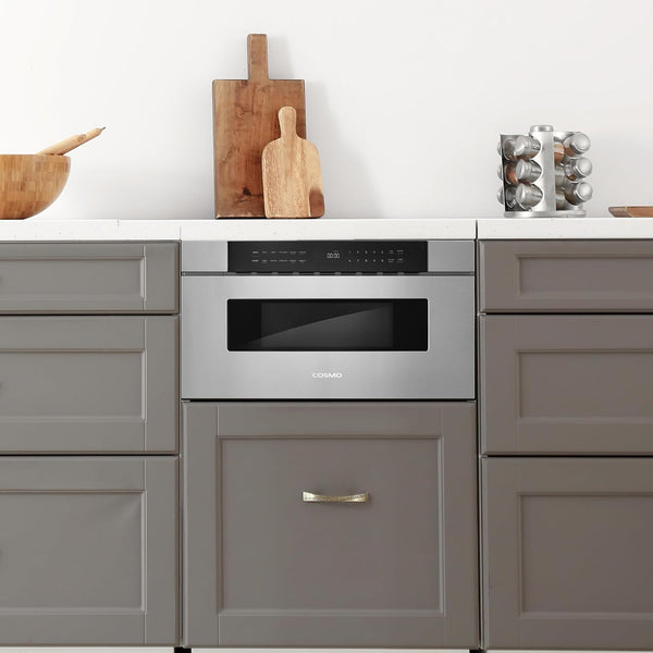 30 In. Haven Coll 1.2 Cu. Ft. Built-In Microwave Drawer, Stainless Steel |  COS-MWD3012NHSS Automatic Presets, Touch Controls,10 Power Levels, 1000W, Defrost Functions, Child Lock Function5