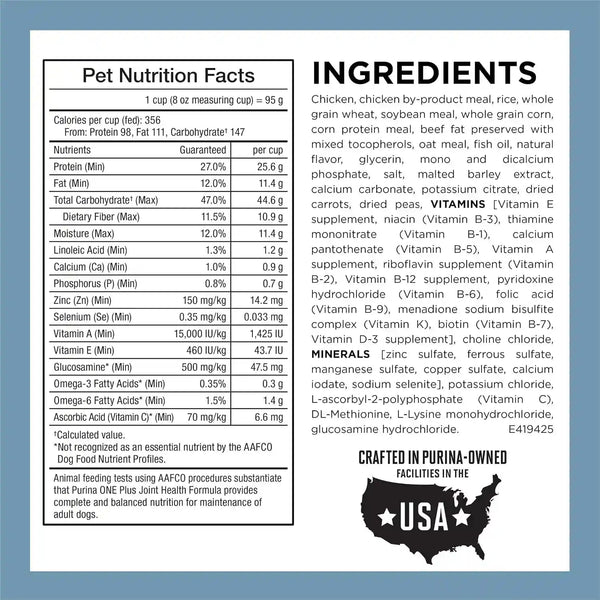 Purina ONE plus Joint Health Formula Natural with Added Vitamins, Minerals and Nutrients Dry Dog Food - 31.1 Lb. Bag5