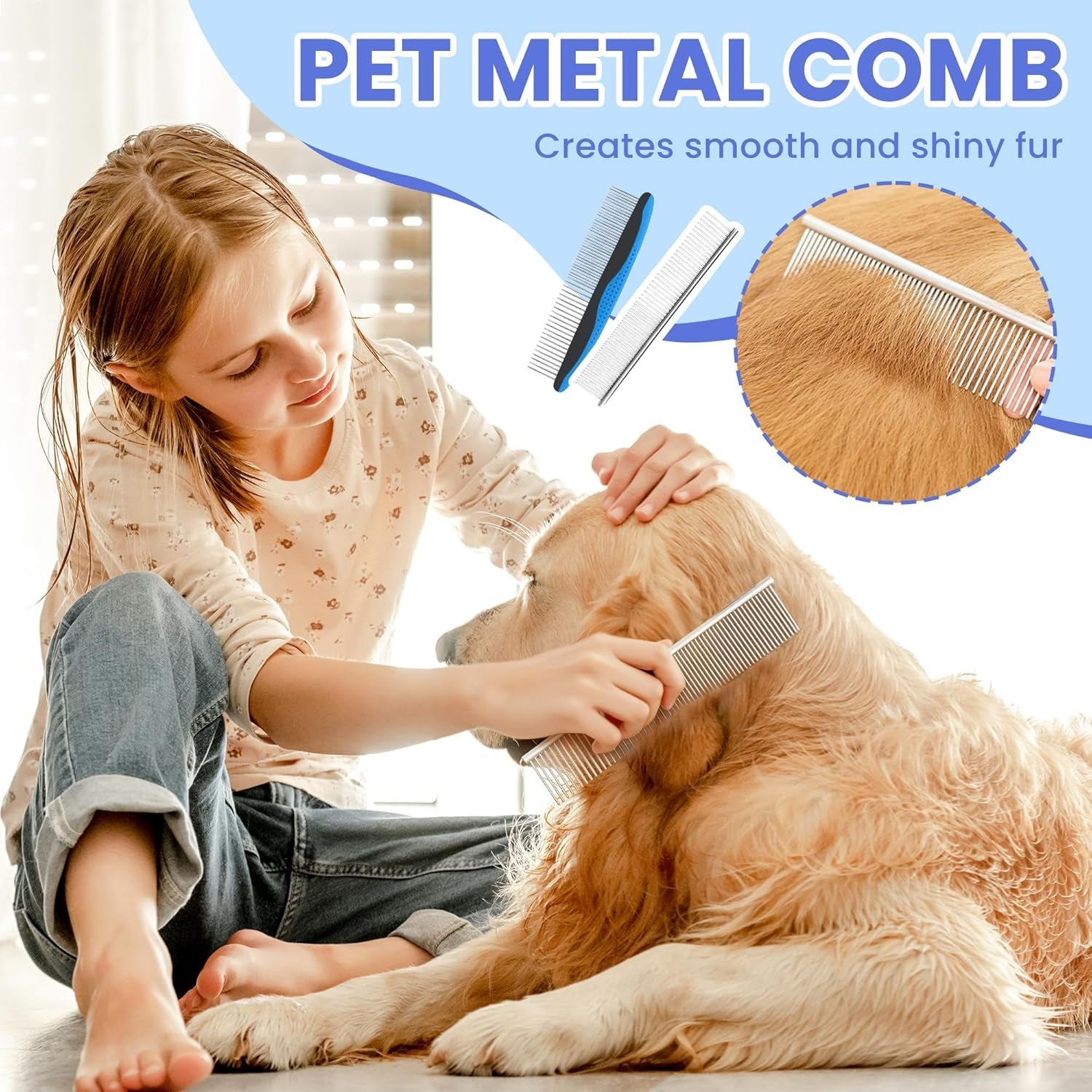 self-cleaning-shedding-brush-5-in-1-professional-pet-grooming-kit-skin-friendly-grooming-tool-for-dogs-cats-and-puppies-deshedding-and-hair-removal-for-long-and-short-haired-pets-blue