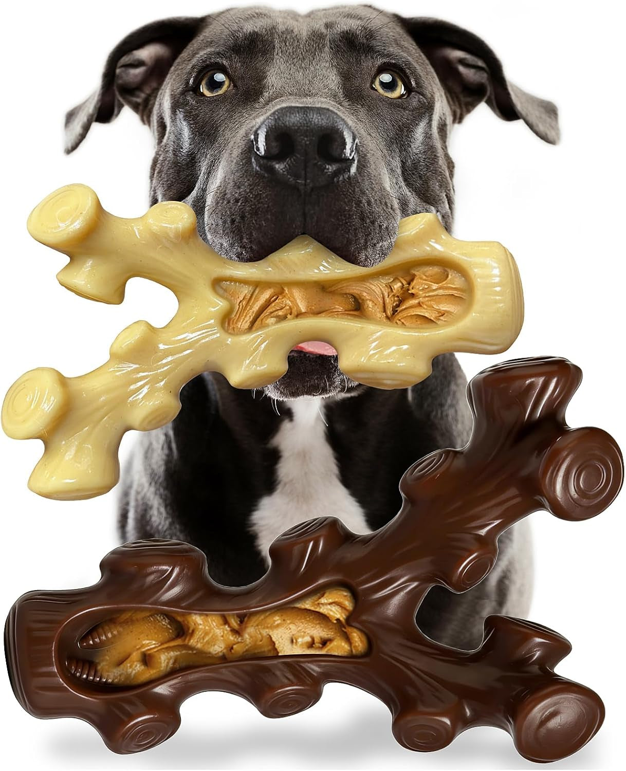 sihrmiu-2-pack-dog-chew-toys-for-aggressive-chewers-boredom-and-stimulating-best-dog-toys-for-medium-large-breed-tough-almost-indestructible-dog-bones-for-teeth-cleaning-and-training