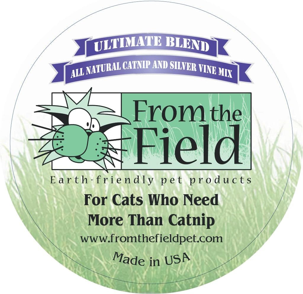 from-the-field-ultimate-blend-catnip-silver-vine-premium-usa-grown-catnip-for-toys-playtime-fresh-potent-non-toxic-eco-friendly-safe-for-kittens-cats-resealable-2-oz-tub