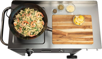 Outdoor Wok Station with Rear Wheels, 14" Steel Pan, 50,000 BTU9