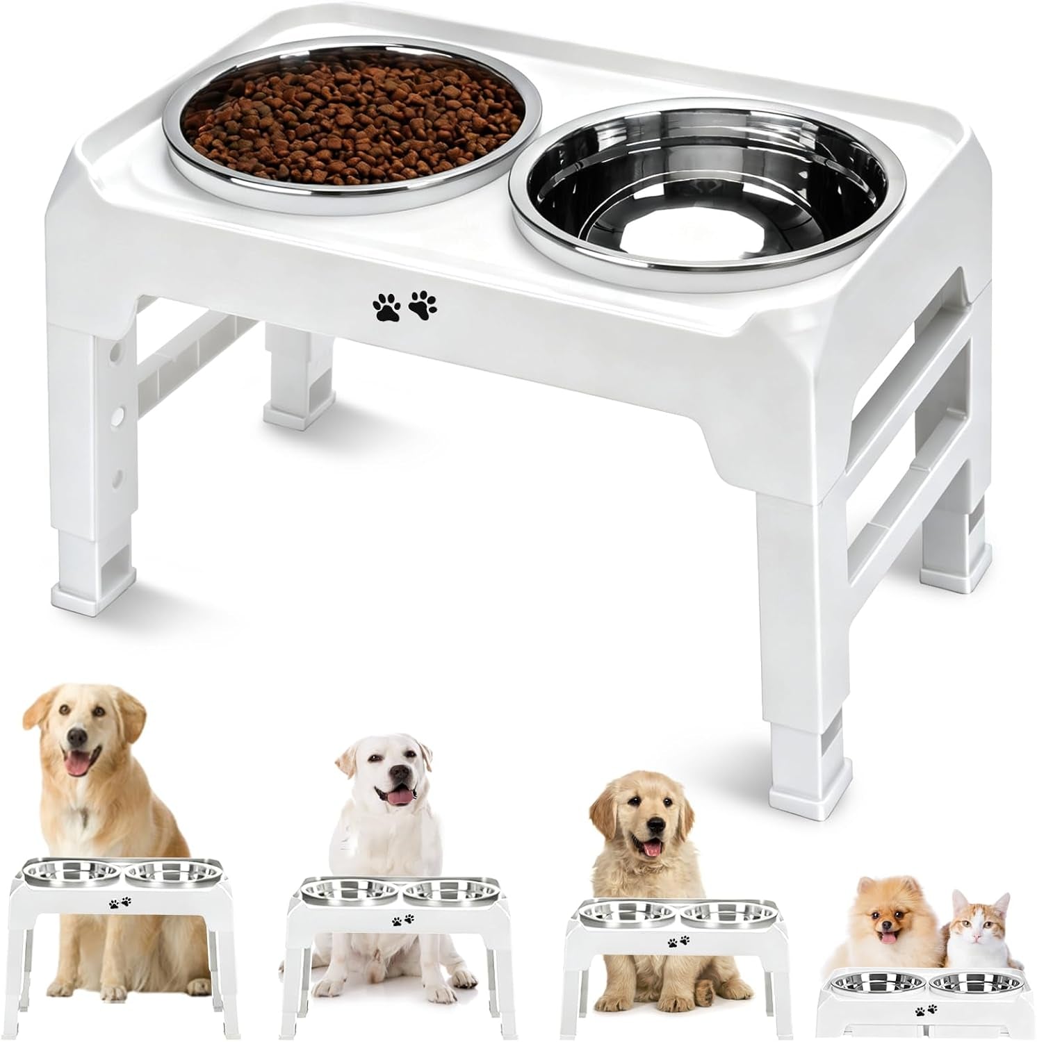 comesoon-elevated-dog-bowls-for-small-medium-dogs-3-height-adjustable-raised-stand-with-2-thick-6-stainless-steel-food-bowls-non-slip-feeder-adjusts-to-2-75-6-7-5-black