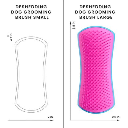 Pet Teezer De-Shedding Dog Brush for Long Hair Breeds, Large, Blue & Pink | Dog Grooming Tool with Patented Two-Tier Teeth Reaches the Undercoat for Thick, Double-Coated Dogs & Wet or Dry Fur6