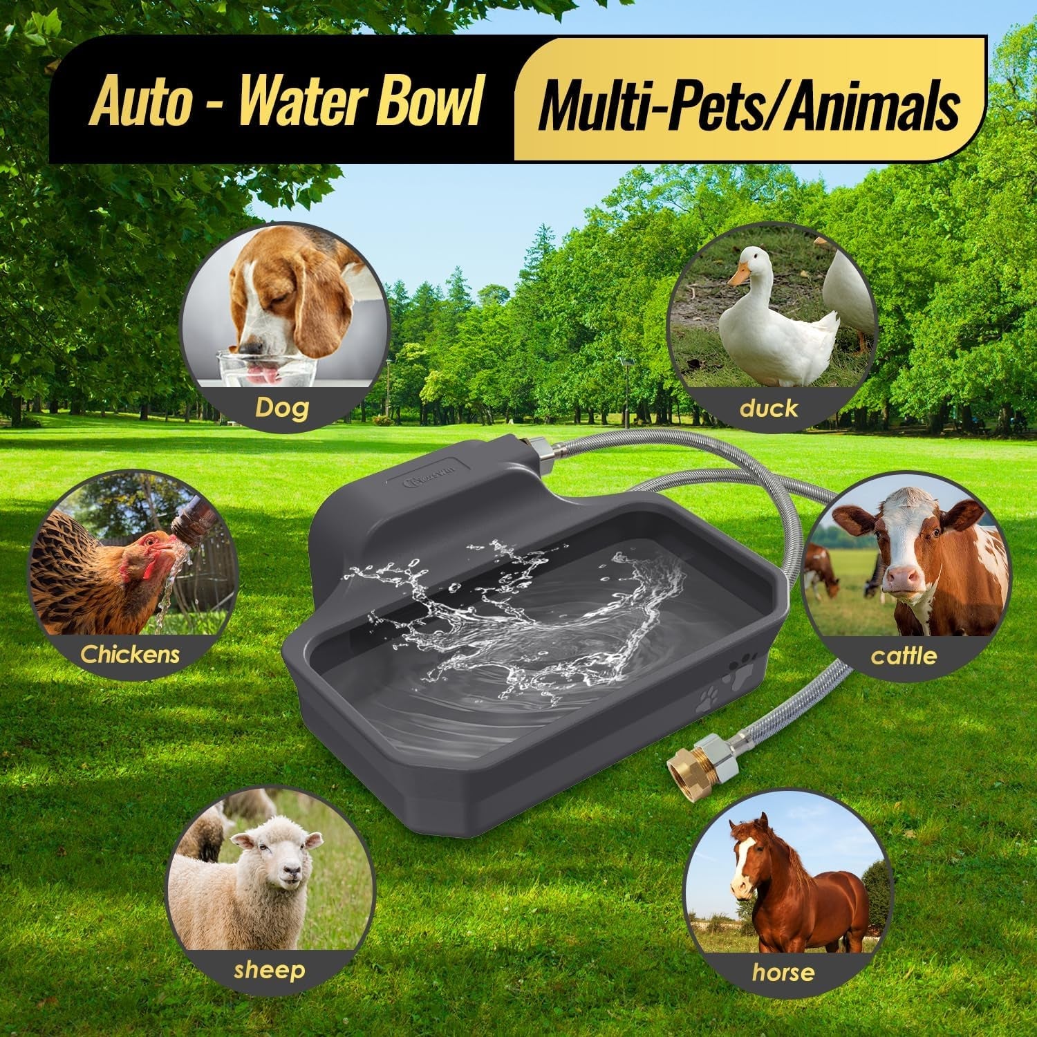 ficuswin-135oz-automatic-water-dispenser-for-large-dogs-patented-outdoor-dog-water-bowl-dispenser-automatic-dog-feeder-fit-3-4-ght-faucet-dog-waterer-include-water-hose-extra-large-drinking-area