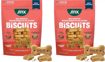 Jinx Dog Biscuits, Oven-Baked Dog Treats with Salmon Bone Broth, 16Oz | 1-Pack Crunchy & Healthy Dog Treat, Superfood-Rich with Real Salmon, Dog Cookies for Puppies, Adults & Senior Dogs11