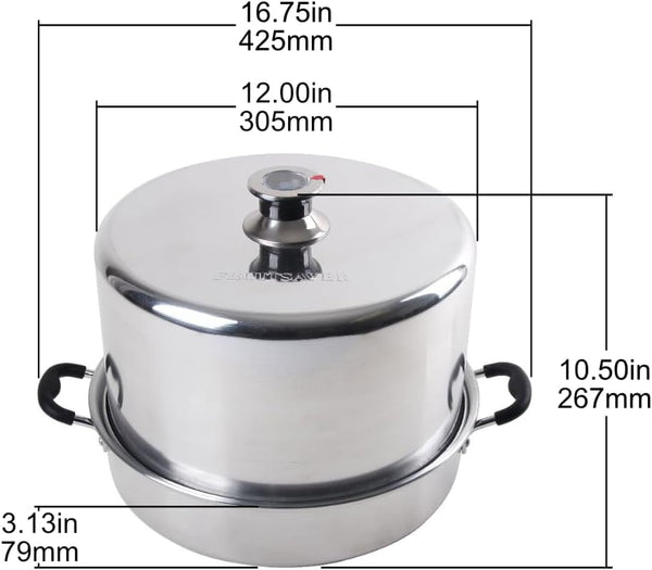 Steam Canner with Temperature Indicator (Aluminum Steam Canner)4