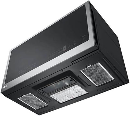 LG Smart 30 In. W 2 Cu. Ft. over the Range Microwave with Easyclean 1,050-Watt in Printproof Stainless Steel MVEL2033F6