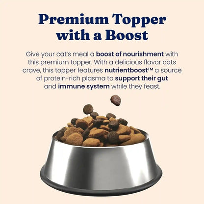 Solid Gold Nutrientboost™ Cat Food Toppers for Cats - High Protein Meal Topper & Crunchy Cat Treats for Indoor Cats W/Vitamins, Minerals & Amino Acids for Gut Health & Immune Support - All Ages - 1Lb4