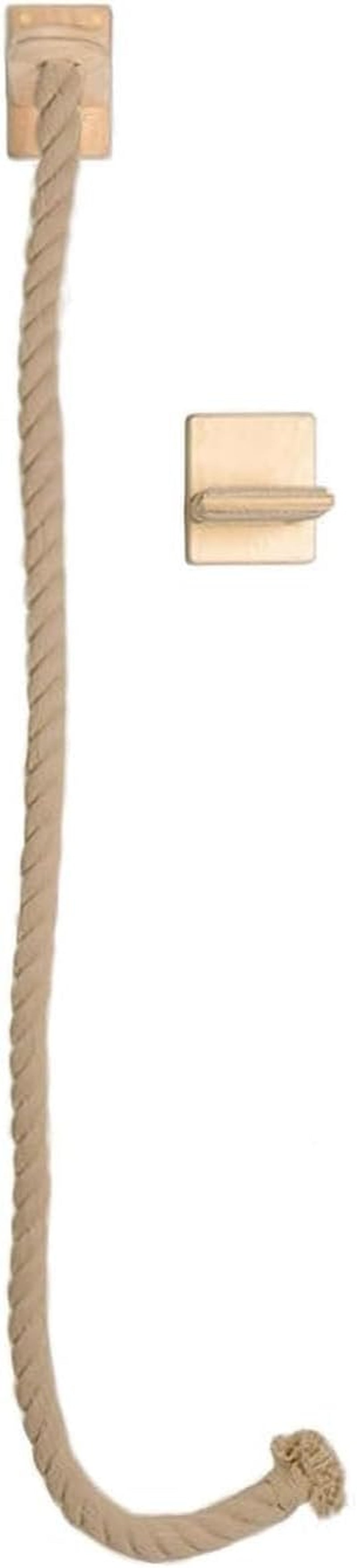 cat-scratching-post-wall-mounted-climbing-rope-set-double-platform-sisal-rope-space-saving-easy-install-multi-level-cat-playground-light-brown