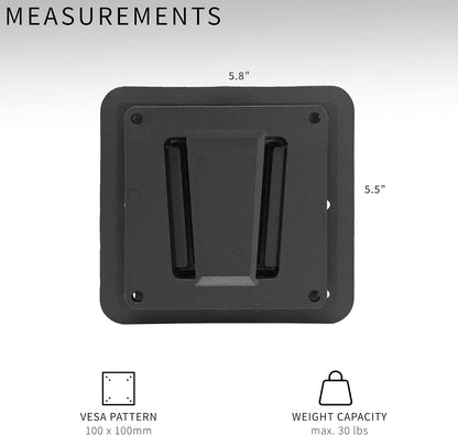 VIVO Black RV TV Mount for Screens up to 43 Inches, Mount-Vwrv1 | Anti-Rust Quick Release Plastic Polymer Mount, Low Profile Wall Bracket for Camping, VESA 100X100Mm, Holds 30 Lbs6