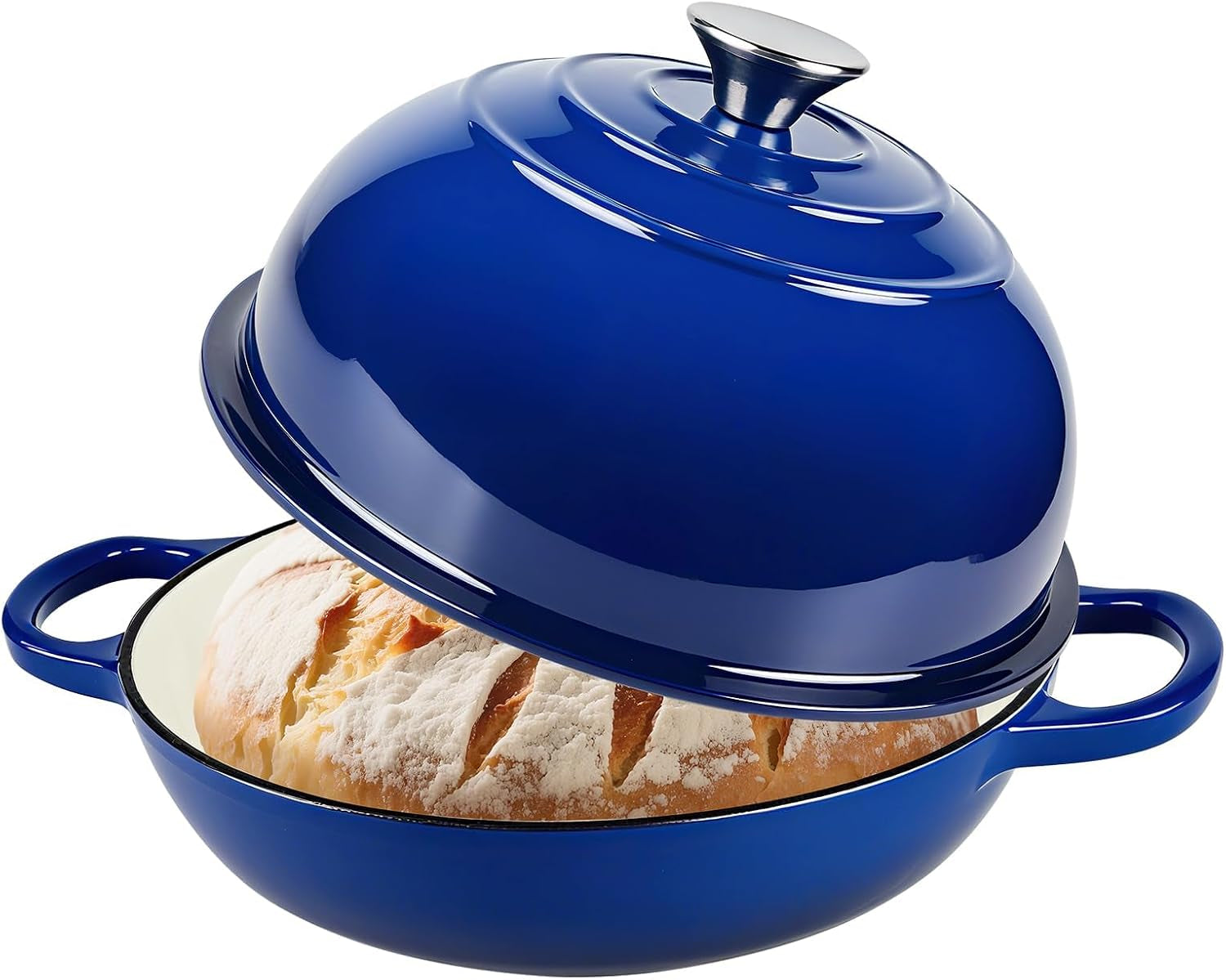 dutch-oven-for-bread-baking-bread-oven-enameled-cast-iron-dutch-oven-bread-pot-with-dome-lid-oven-safe-up-to-500-f-6-quart-blue