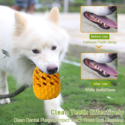 Indestructible Pineapple Dog Toy - Gaint Aggressive Chewers Training | Heavy Chew, Treat Dispenser, Power Chewer, Durable Puzzle, Tough Interactive, Easy Clean4