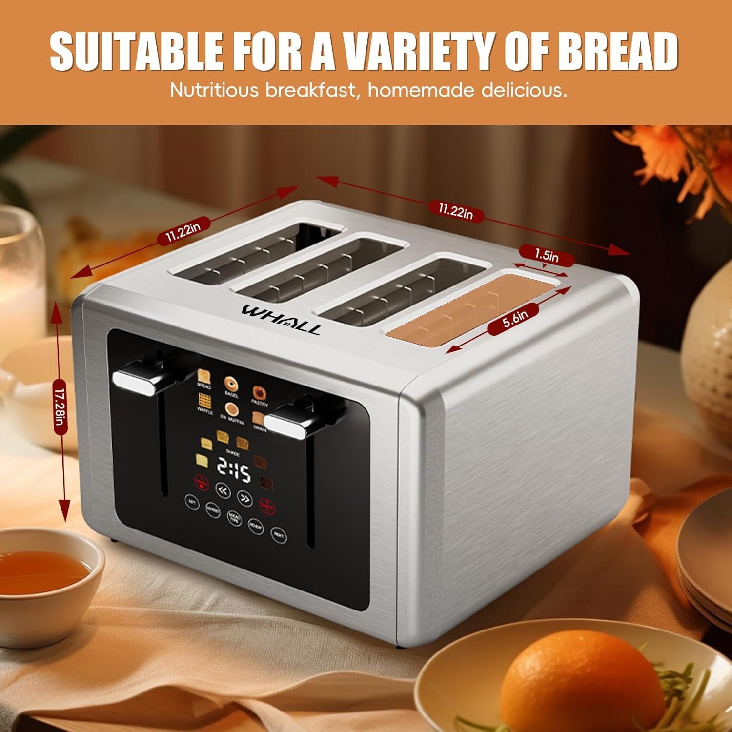 smart-4-slice-toaster-with-touchscreen-stainless-steel-digital-toasters-with-1-5-extra-wide-slots-6-shade-settings-6-bread-types-bagel-defrost-reheat-cancel-countdown-timer
