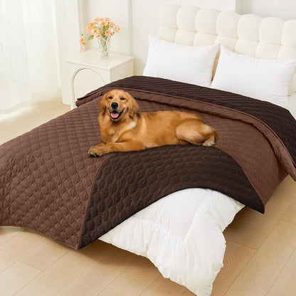 Smiry Waterproof Dog Bed Cover Blanket, Reversible Pet Blanket | Soft Reversible, Washable Leakproof Cats Dogs Couch Cover for Sofa, Couch, Furniture (30X70 Inch)72