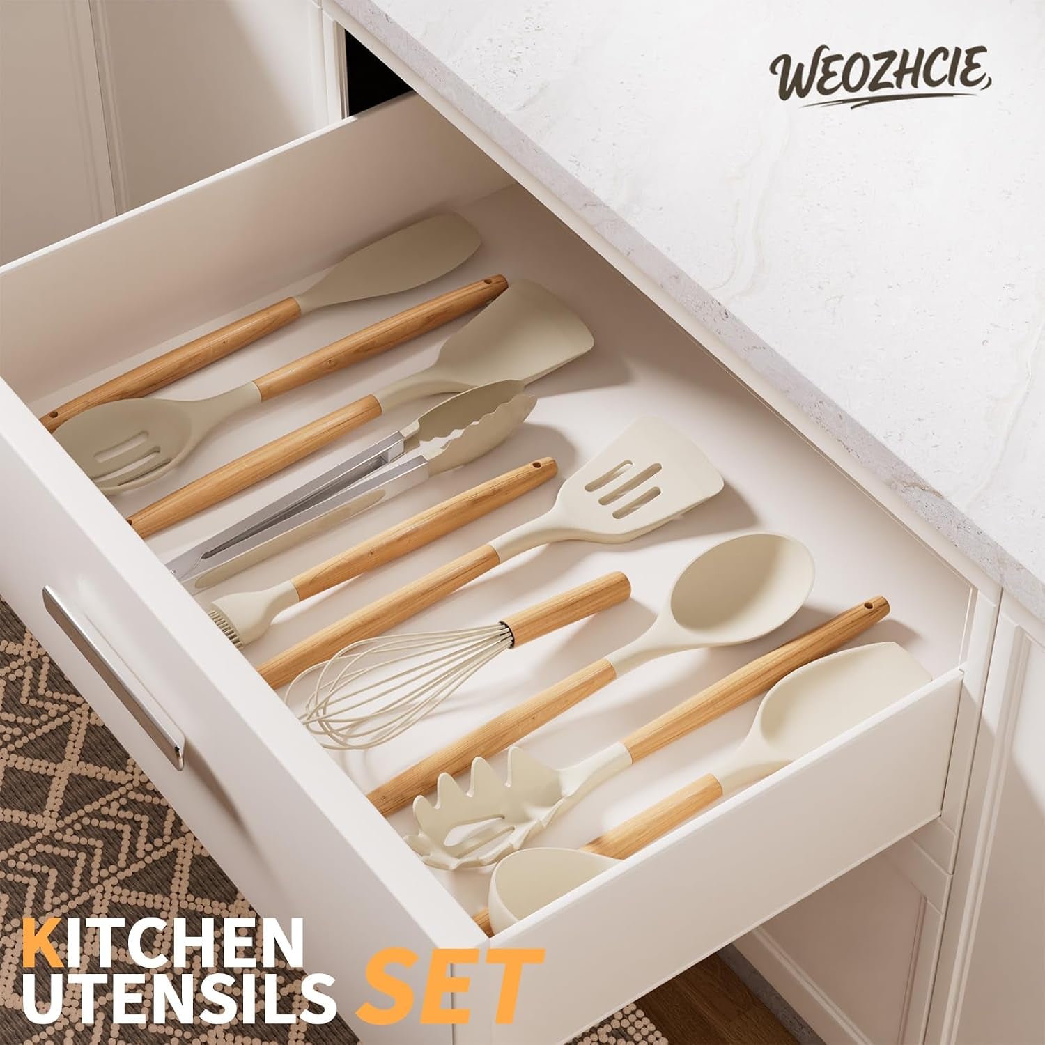silicone-cooking-utensil-set-12-pcs-cooking-cookware-kitchen-utensils-set-for-cooking-nonstick-446-f-heat-resistant-cookware-kitchen-tools-of-spoon-brush-whisk-spatula-turner-tongs-khaki