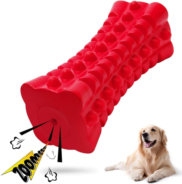 Indestructible Squeaky Dog Toy – Tough Rubber Chew Toy for Aggressive Large Dogs, Durable and Safe for Interactive Play1