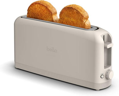 Fits-Anywhere™ 2-Slice Slim Toaster, Long Slot & Extra Wide, Oatmilk1