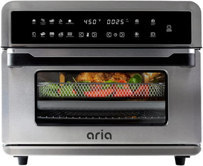 Aria 30 Qt. Touchscreen Toaster Oven with Recipe Book, Brushed Stainless Steel1