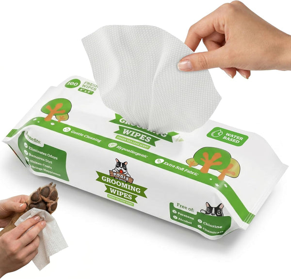 Pogi’S Dog Grooming Wipes – Hypoallergenic Pet Wipes for Paws, Body & Butt – Cleaning & Hydrating, Fragrance Free, 100 Count13