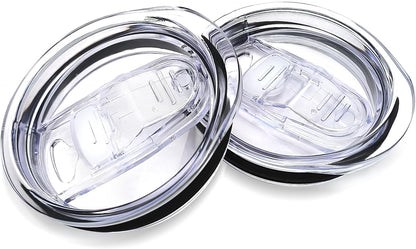 2 Pack 20Oz Skinny Tumbler Replacement Lids,Spill Proof Covers | Splash Resistant Sliding Covers with Seal Ring,For 20Oz Strainght Skinny Tumbler,Straw Friendly, BPA Free,Leak-Proof1