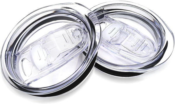 2 Pack 20Oz Skinny Tumbler Replacement Lids,Spill Proof Covers | Splash Resistant Sliding Covers with Seal Ring,For 20Oz Strainght Skinny Tumbler,Straw Friendly, BPA Free,Leak-Proof1