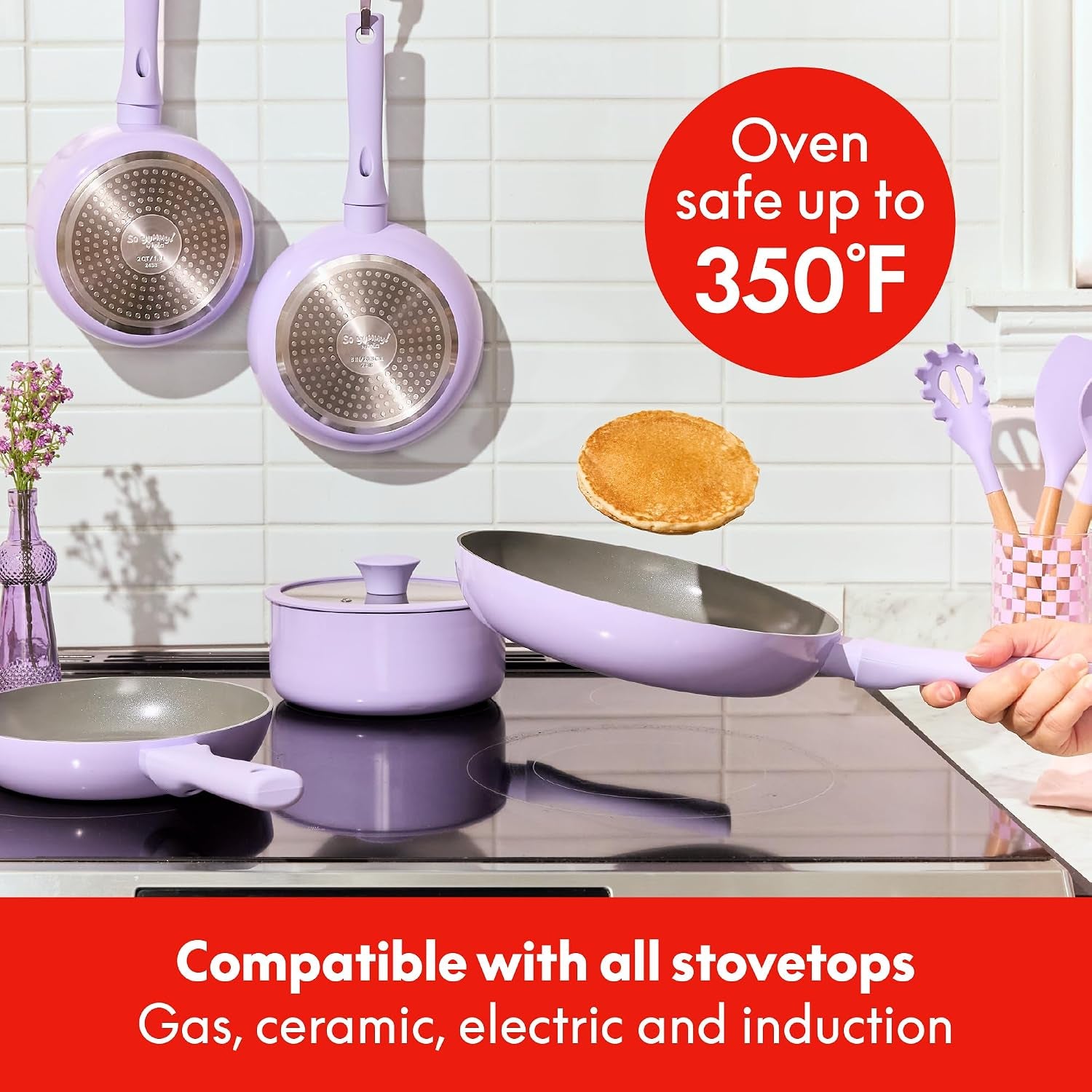 by-bella-12-piece-cookware-set-w-evergood™-ceramic-nonstick-coating-and-silicone-wood-utensils-dishwasher-safe-silicone-glass-lids-oven-safe-all-stovetop-compatible-lavender
