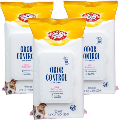 Arm & Hammer Odor Control Dog Wipes, Kiwi Blossom, 100 Count | Baking Soda Deodorizing Formula for Gentle Everyday Cleaning between Baths8