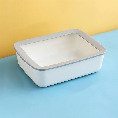 Dog Potty Training Toilet ﻿ Cat Litter Tray Semi-Enclosed Box Splashproof Large Kitten Poop Open Sand Table Toilet Kitty Supplies Are Available in Four Colors(A)11